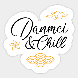 Danmei and Chill - Chinese elements - Bookworm Sticker